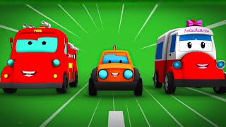 Wheels on the Road Rangers \u0026 More Kids Cartoon Videos