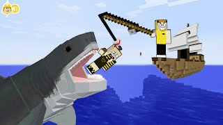 Bbibbi jadi umpan hiu megalodon @MCGG di minecraft