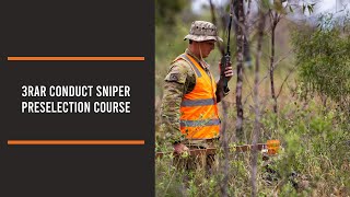 3RAR conduct Sniper preselection course