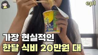 한달 식비 20만원 목표 직장인 자취생 식비 아끼는 3가지 꿀팁