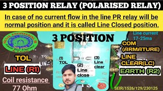 3 POSITION /POLARISED   Relay