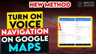 How To Turn On Voice Navigation On Google Maps 2024