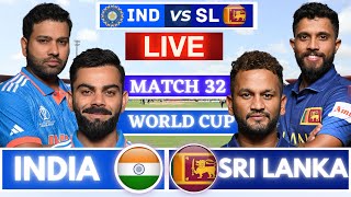 🔴Live: India vs Sri Lanka Live World Cup Match Scores | Live Cricket Match Today #indvssl #trending