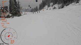 [4K] Skiing Jahorina, Poljice and Trnovo, Snowy Foggy Staze 1, 1a, 7 and 9, BiH RS, GoPro HERO10