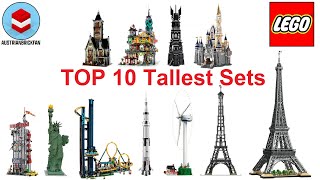 LEGO TOP 10 Tallest Sets of all time Compilation/Collection Speed Build