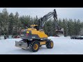 köp hjulgrävare volvo ew140d med tiltrotator på klaravik