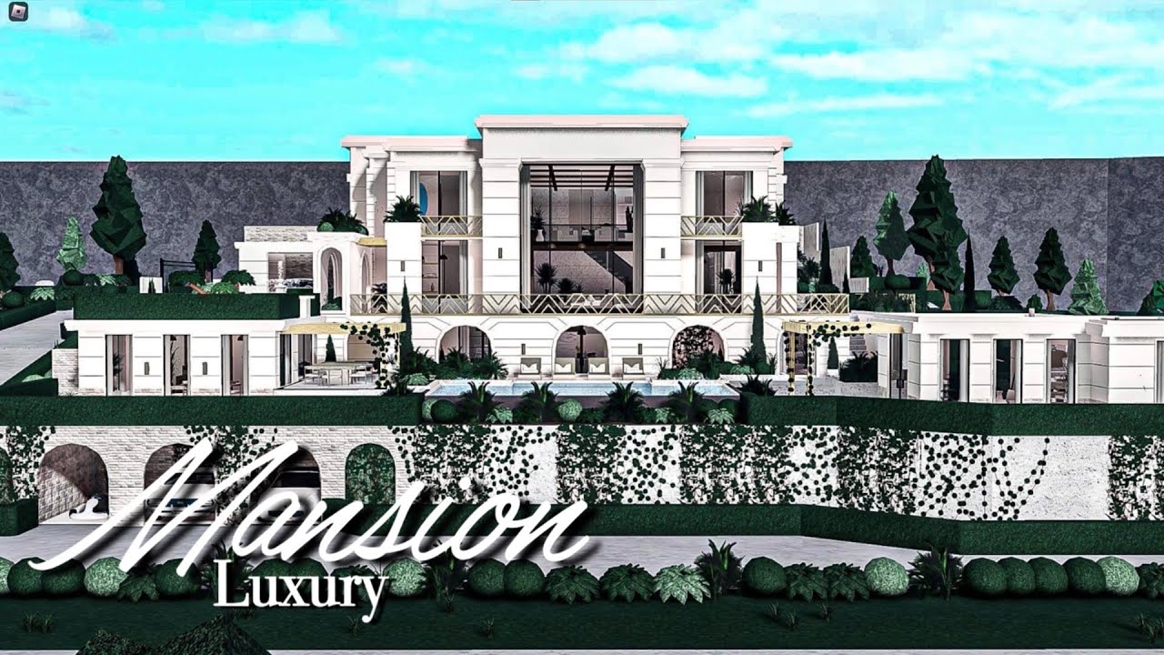 Bloxburg Mansion Luxury [Part2/2] | Welcome To Bloxburg 1M Speedbuild ...