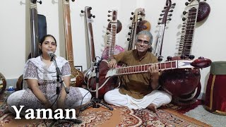 [Veena-Vani Duet] Raga Alapana in Raga Yaman