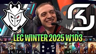 G2 vs SK LEC WINTER SPLIT 2025 W1D3 | G2 ESPORTS vs SK GAMING LEC WINTER SPLIT 2025 W1D3