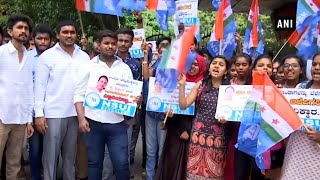 Congress student wing NSUI protests over college student's alleged gangrape