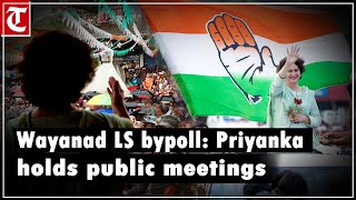 Wayanad Lok Sabha bypoll: Priyanka Gandhi holds public meetings in Valad, Mananthavady