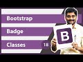 Bootstrap Badge Classes - Bootstrap Tutorial 18