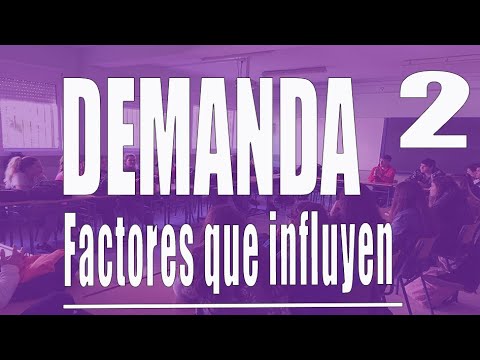 2.2 LOS FACTORES QUE INFLUYEN EN LA DEMANDA - ECONOSUBLIME