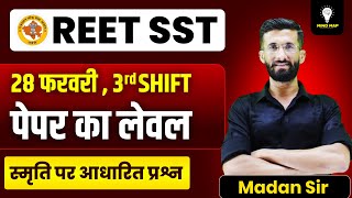 Reet 2025 answer key | Reet 2025 L2 sst answer key 28 feb Reet 2025 L2 sst Solution | Madan Sir