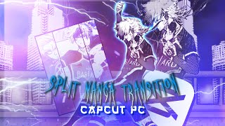 How to make MANGA SPLIT TRANSITION | Capcut PC |