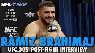 Ramiz Brahimaj Explains Gifting Hat to Joe Rogan: 'He's an Honorary Albanian' | UFC 309