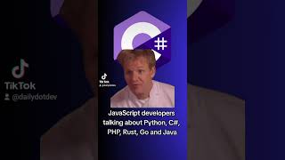 JavaScript developers talking about Python, C#, PHP, Rust, Go and Java #programming #meme