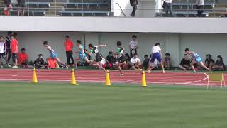 ㊿ 1祝！男子2支部4×100mR決勝1組目 第77回東京都高等学校陸上競技大会第23支部予選会20240420