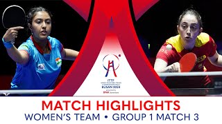 Elvira Rad (ESP) vs Ayhika Mukherjee (IND) | WT G1 - Match 3 | #ITTFWorlds2024