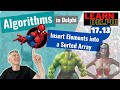 Insert Elements in a Sorted Array (by value) | Algorithms in Delphi | Lesson 17.13