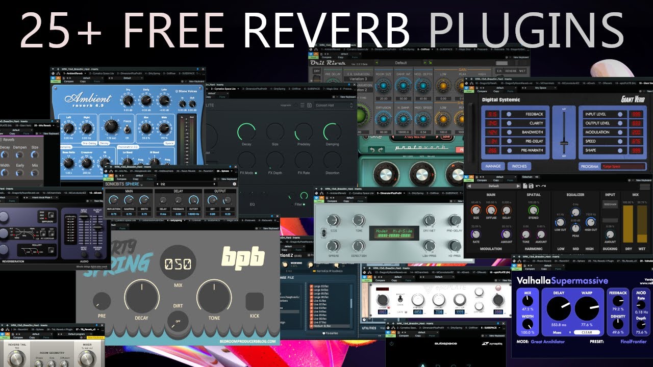 25+ Free Reverb Plugins! - YouTube