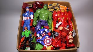 Box of Toys: Marvel Mashers, Cars, Hulk, Iron Man, Captain America Action Figures and More
