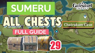 ALL CHESTS IN SUMERU | Chatrakam Cave Lokapala Jungle | COMPLETE GUIDE #5【Genshin Impact】