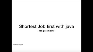 sjf with java