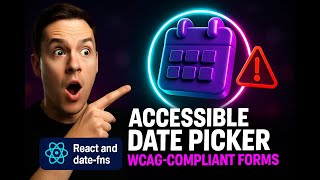 Build an Accessible React Date Picker with date-fns | WCAG-Compliant Forms for Every User