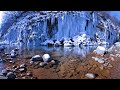 the art of ice created by mother nature shirakawa ice pillars 360° vr version