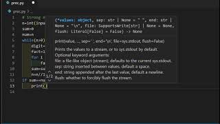 Strong number in Python || Program to check strong number or not