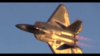 F22ラプター　世界最強の第5世代ステルス戦闘機　衝撃！圧巻！凄まじきエキゾチックマニューバ！ / F-22 Raptor Stealthfighter