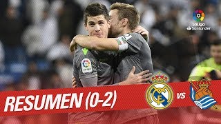 Resumen de Real Madrid vs Real Sociedad (0-2)