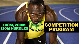 Sprintprogram - 100m +200m +110m Hurdles - Competition Schedule