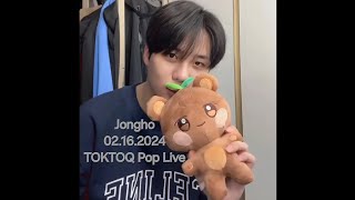 Jongho 02.16.2024 TOKTOQ Pop Live