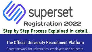 Superset Registration | Step by Step Process | How to Register \u0026 Apply Jobs in Superset 2022 | WIPRO