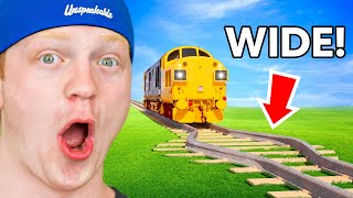 300 MPH Train vs Broken Tracks!
