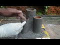 diy cement pots shaped like a tree stump പ്ലാസ്റ്റിക് കുപ്പികൾ കൊണ്ടൊരു കിടുക്കാച്ചി ചെടിച്ചട്ടി