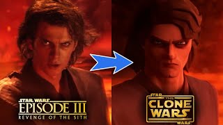 Anakin vs Obi-Wan: Live Action vs Animated (Clone Wars) - Side-by-Side Comparison
