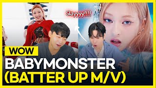 BABYMONSTER - 'BATTER UP' M/V [KOREAN  REACTION] !! 😱😭