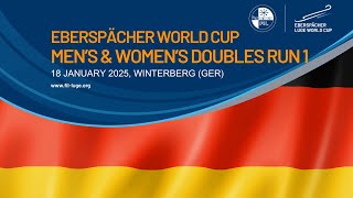 Men's \u0026 Women's Doubles Run 1 | EBERSPÄCHER Luge World Cup - WINTERBERG, GERMANY 🇩🇪