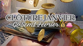 👛ENVELOPPE BUDGET 💰 Clôture le mois de Janvier ! GO Sem1 Février + présentation Defis