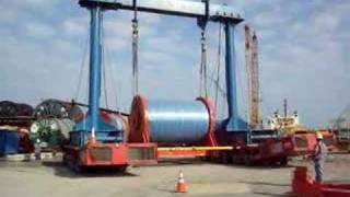 Berard Transportation offshore cable spool move