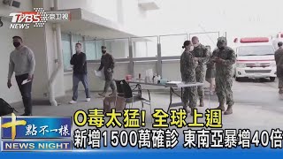 O毒太猛! 全球上週新增1500萬確診 東南亞暴增40倍｜十點不一樣20220113