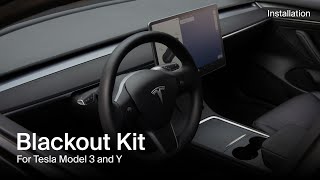 Blackout Kit Gen 2 for Tesla Model 3 \u0026 Y - Unboxing, Installation and Removal