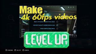 How to Render 4k 60fps videos on PS5 with sharefactory