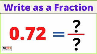 What is 0.72 as a Fraction? (Simplest Form)