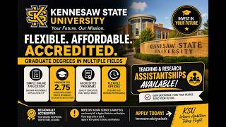 Study in the USA: KSU Graduate Admission (Apply with GPA 2.75 + Funding Opportunities Available)