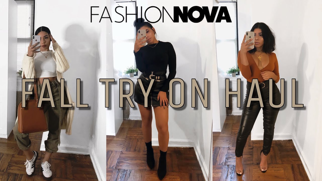 Fall Try On Haul Fashion Nova Youtube