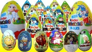 20 Kinder Surprise eggs Limited edition Easter eggs Mickey Mouse Disney Маша и Медведь my video